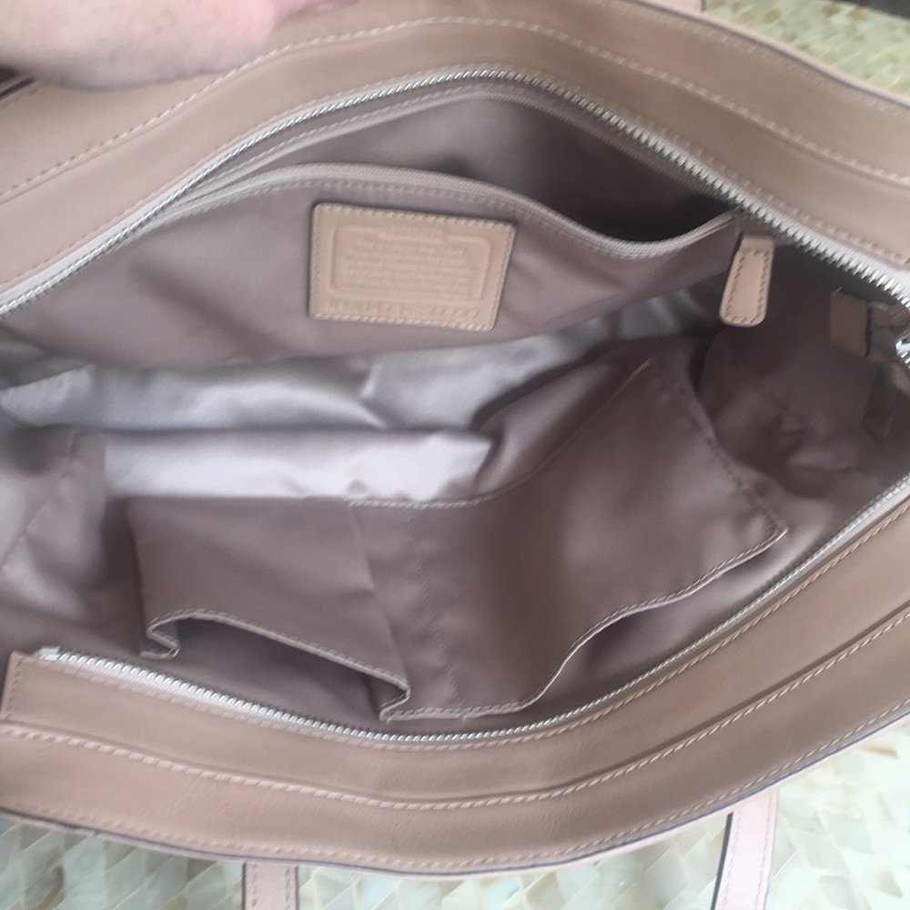 ❤️COACH SHIMMER TAYLOR leather & coated canvas - Picture 7 of 8